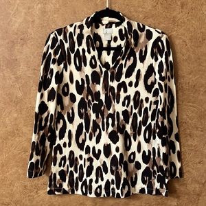Chico’s animal print top size 00 petite